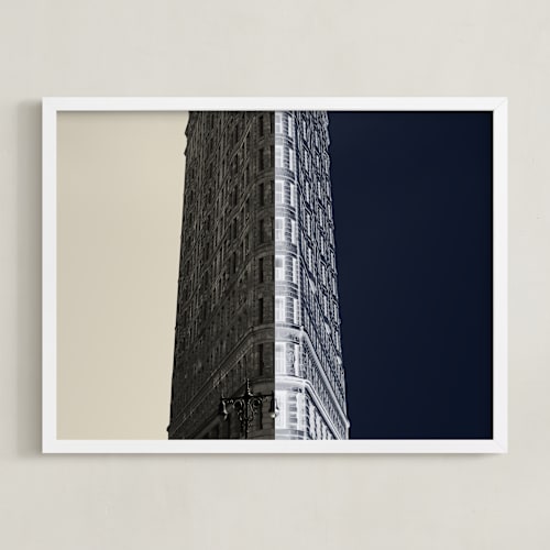 This is a slate art with standard by Jessica C Nugent called negative space: new york flatiron ii