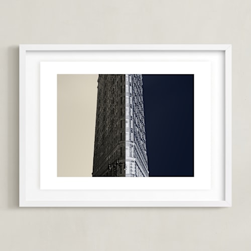 This is a slate art by Jessica C Nugent called negative space: new york flatiron ii
