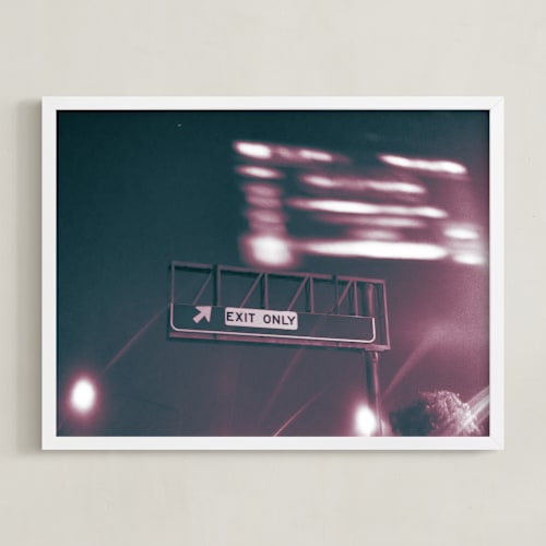 This is a midnight art by Adam Stanzak called exit only
