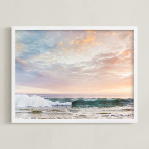 This is a sunset art by Kamala Nahas called sorbet surf i