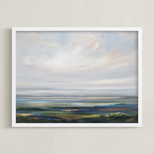 This is a rust art with standard by Nicole Walsh called breathing space