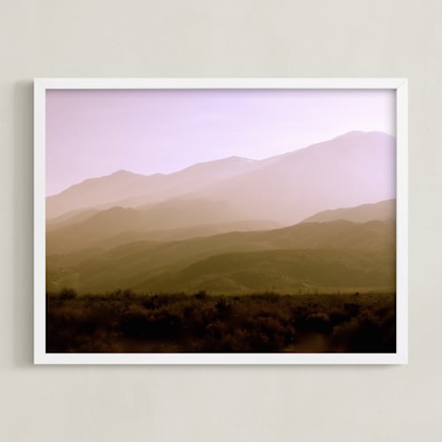 This is a lavender golden hour art by Lisa Sundin called indian canyon