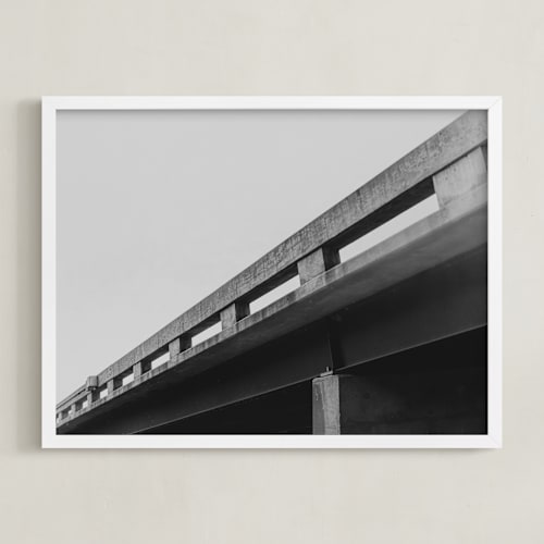 This is a concrete art by Brianne Larsen called bridge lines