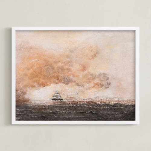 This is a sunset art with standard by Ramnik Velji called after the storm