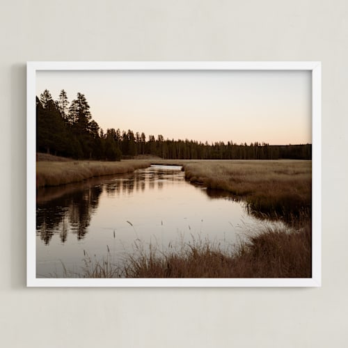 This is a dusk art with standard by Tania Medeiros called silent river