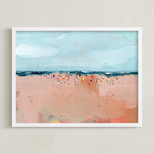 This is a sea art by Lindsay Megahed called busy beach