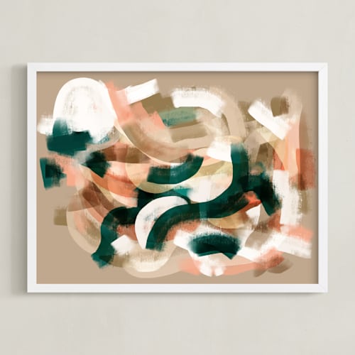 This is a salmon art with standard by Zhanet Rosenova called afterglow dimension