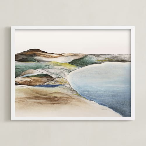 This is a spring green art with standard by Karen Kaul called spring comes to the hills