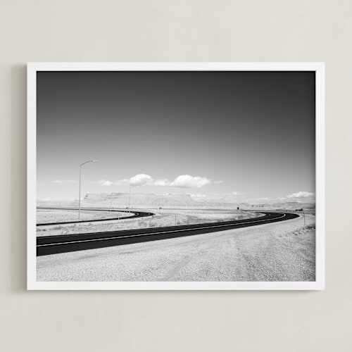 This is a asphalt art by Tania Medeiros called desert route