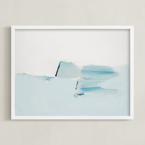 This is a light blue art by Caryn Owen called sea spray landscape