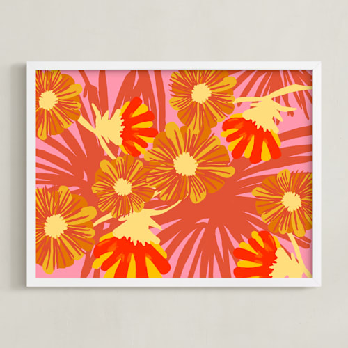 This is a paprika art by Deborah Velasquez called electric bloom