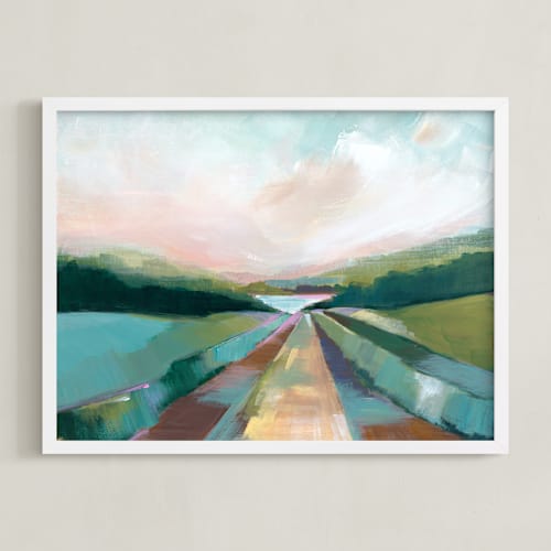 This is a lake green art by AlisonJerry called the lake trail