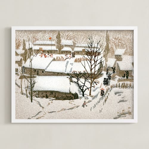 This is a coffee art by Zhihua Tu called morning snow