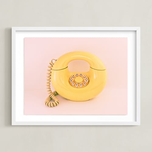 This is a baby pink art by Deborah Chou called call me maybe 2