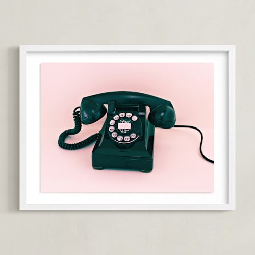 This is a baby pink art by Deborah Chou called call me maybe 3