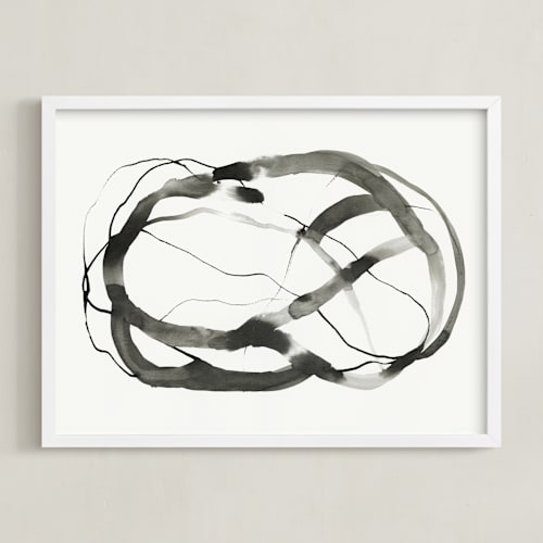 This is a charcoal art with standard by Melanie Severin called forward inking