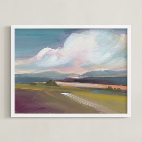 This is a canyon green art with standard by AlisonJerry called fields of canyons