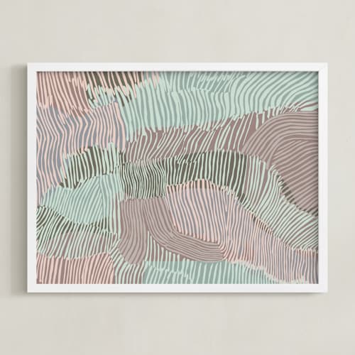 This is a seagreen art by Nina Leth called stripe escape 