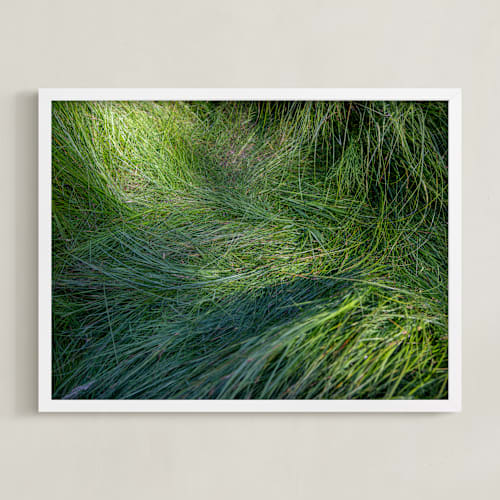 This is a grass art by DENiSE CREW. called a deer slept here.