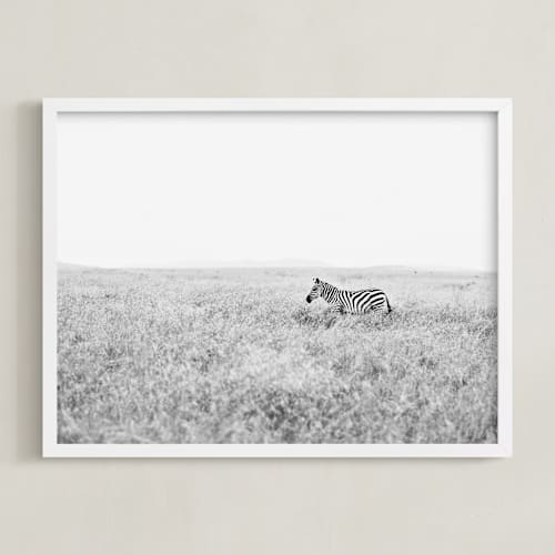 This is a black and white art by Alison Holcomb called going into the wild