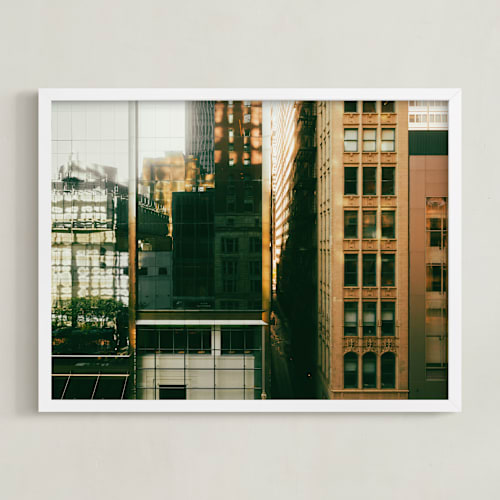 This is a golden art by Ana V. Ramirez called chicago grid