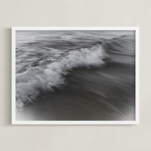 This is a stormy gray art by Tal Paz-Fridman called the uniqueness of waves xlvi