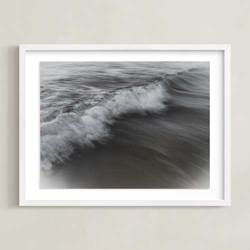 This is a stormy gray art by Tal Paz-Fridman called the uniqueness of waves xlvi