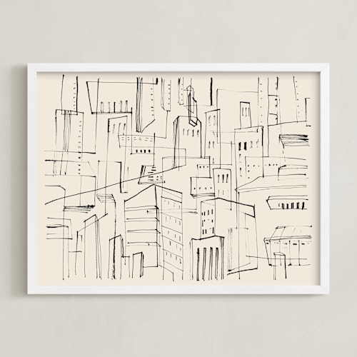 This is a sandpaper art by Catilustre called city ragtimes