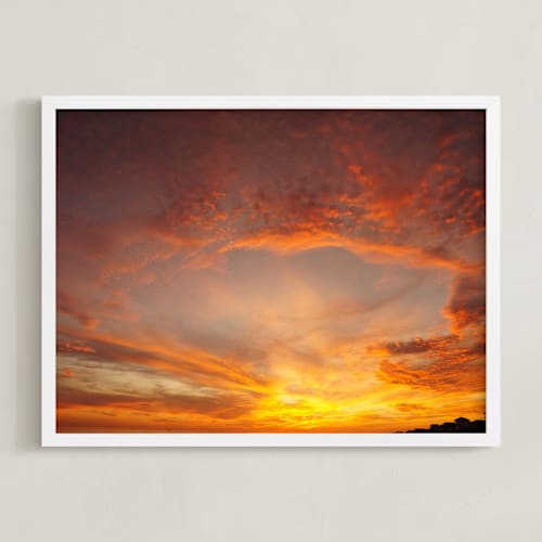 This is a sunset art by Nicole Simms called adventure at sunset