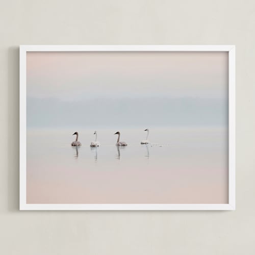 This is a blush pink art by Corrina Reid called sunrise quartet