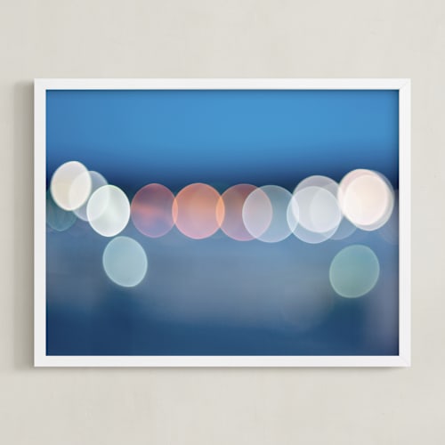 This is a blue hour art by Lee Dunnie called blue hour bokeh ii