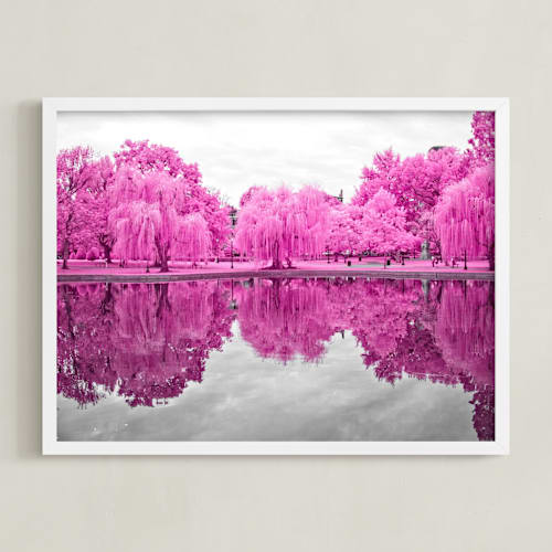 This is a magenta art by Deborah Chou called pink season