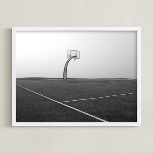 This is a asphalt art with standard by Becky Nimoy called foggy basketball court