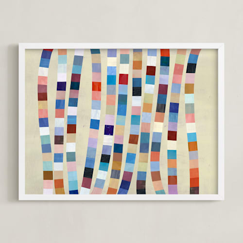 This is a cream art by melanie mikecz called strands