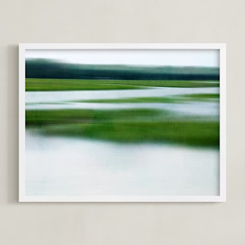 This is a green apple art with standard by Debra Pruskowski called lush glades l