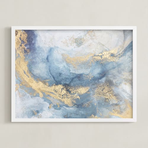 This is a clear blue art by Julia Contacessi called purity of light