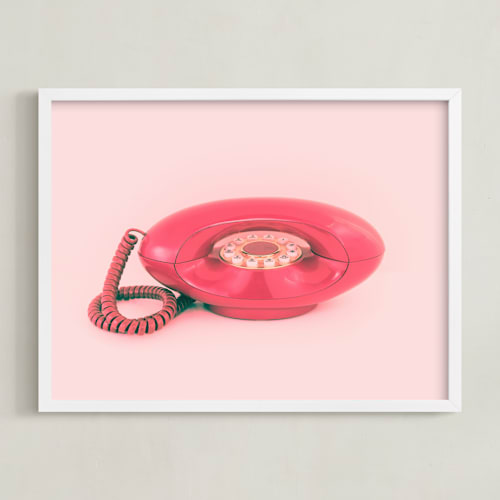 This is a baby pink art by Deborah Chou called call me maybe 1