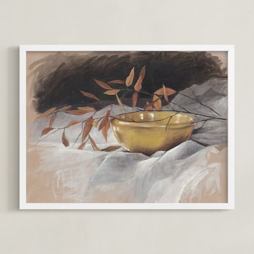 This is a goldenrod art by Lorent and Leif called yellow bowl