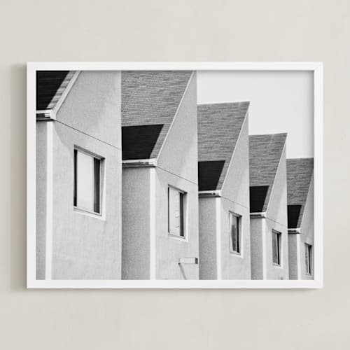 This is a newsprint art by Deborah Chou called homogeneous