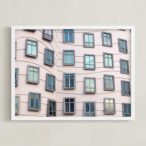 This is a light pink art by Igor called windows