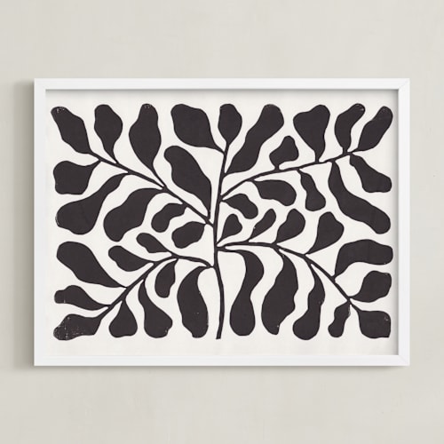 This is a chalkboard black art by Alisa Galitsyna called branches to the sky