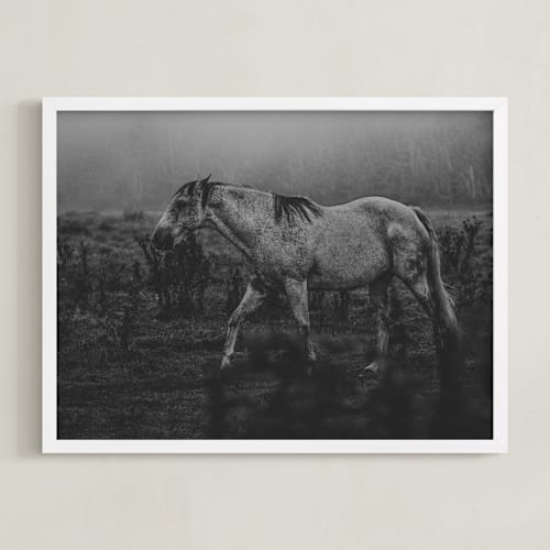 This is a charcoal black art by Hollie Renner Photography called frolicking fille
