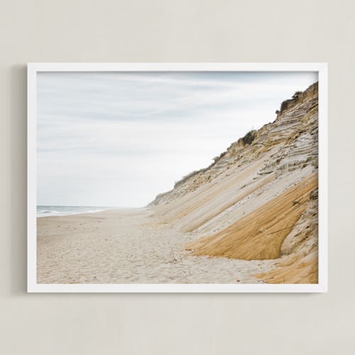 This is a sand art by Helen Makadia called cliffs and waves