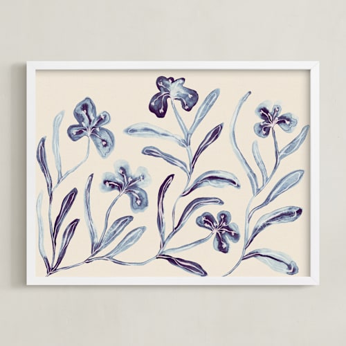 This is a shadowed lavender art by Alisa Galitsyna called midnight blossoms