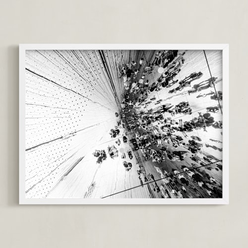 This is a black and white art with standard by LindseyErin called mirror