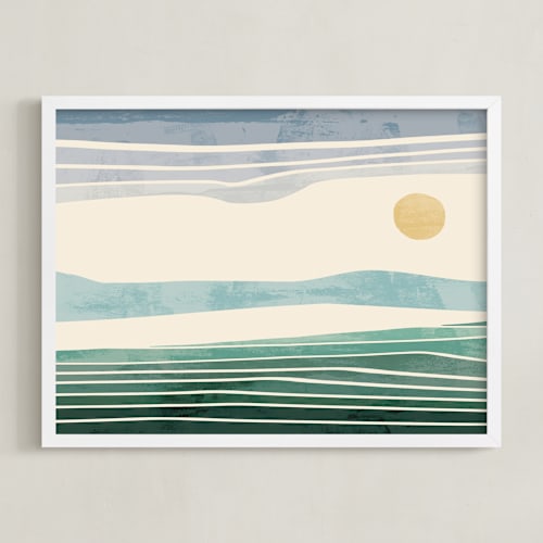 This is a aqua art by Tatjana Koraksic called horizon 1