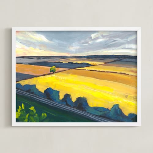 This is a amber art with standard by Holly Whitcomb called amber fields