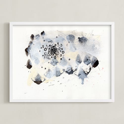 This is a black and white art with standard by Elle Claire called magnetic i