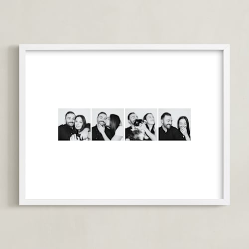 This is a white photo art by Minted called photo strip: landscape framed photo
