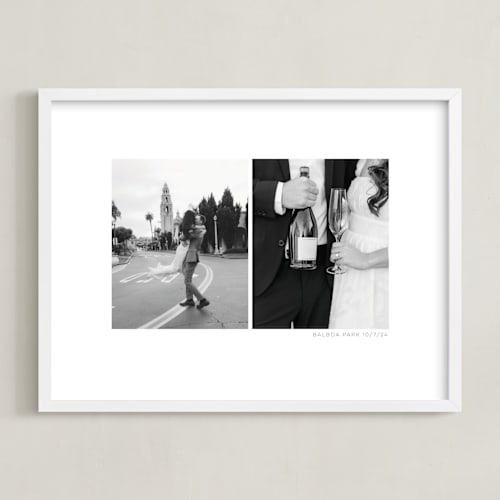 This is a white photo art by Anelle Mostert called two photo: landscape framed photo
